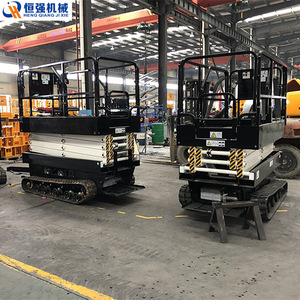 Plataforma Elevadora de Tijera Autopropulsada Tipo Tanque Heng Qiang Ji Xie HQZXT 6, Plataforma de Trabajo Aérea Montada sobre Orugas de Aleación de Aluminio - Product Image 1