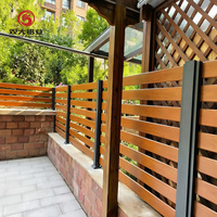 Panneaux de clôture modulaires horizontaux en aluminium pour l'intimité, design extérieur de jardin, respectueux de l'environnement, clôture de sécurité pour les chantiers de construction, 3D