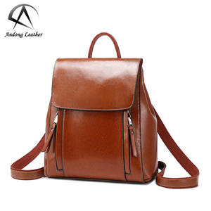 Mochila Andong para Mujer, de Cuero Vacuno Genuino, Nueva Moda Casual, Bolso de Hombro para Viaje, Estilo Coreano - Product Image 1