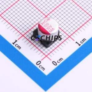 Condensateur solide MA10V100M6X6 SMD, D6.3xL6mm (Capacité : 100uF) (Précision : 20%) Tension nominale : 10V - Product Image 1