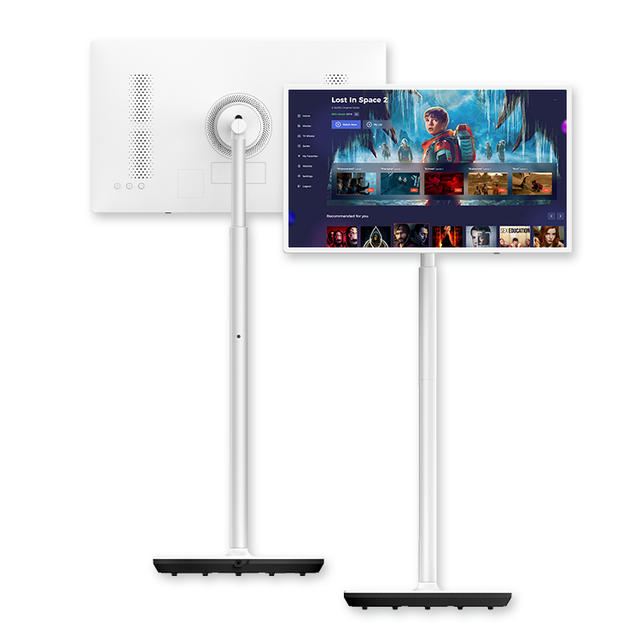 Android 14 Portable TV | 21/24/27/32 Inch Mobile Smart Display | Lightweight Monitor for Home & Office & Cafe & Streaming Setup