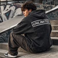 Sweat à capuche délavé personnalisé avec logo pour hommes et femmes, coupe oversize, en molleton de coton épais, style streetwear, OEM, faible MOQ, marque privée illimitée