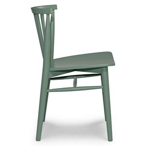 Vintage Style Artical Furniture Green Armless <b>Wooden</b> Dining <b>Chair</b> for Dining Room - Product Image 4