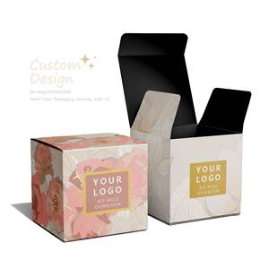 Livraison rapide, boîte en papier d'emballage de produits cosmétiques de luxe recyclables avec logo personnalisé - Product Image 1