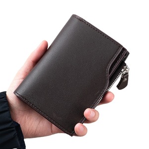 Portafogli corti alla moda da <span class=keywords><strong>uomo</strong></span> <span class=keywords><strong>portafoglio</strong></span> triplo di nuovo Design con più scomparti e tasca con <span class=keywords><strong>cerniera</strong></span> - Product Image 1