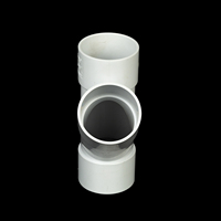 Fournisseurs de composants de tuyauterie en PVC produisent des raccords de tuyauterie en PVC à 45 degrés, jonction simple F/F, type Y, raccord en T, raccord de tuyauterie en plastique