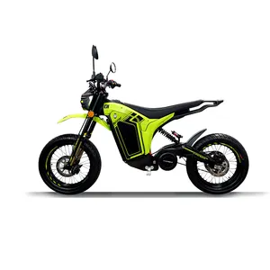 इलेक्ट्रिक डर्ट बाइक मोटरसाइकिल 72V45Ah मिड मोटर लॉन्ग रेंज माउंटेन ईबाइक ऑफ-रोड कार्बन फाइबर फ्रेम मोटरसाइकिल साइकिल