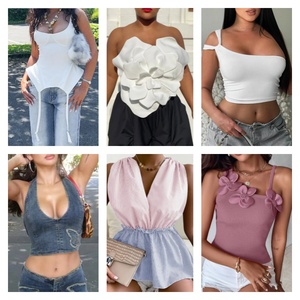 เสื้อผ้าผู้หญิงลดราคา เสื้อยืดแขนสั้นคุณภาพสูง กางเกง กระโปรงสั้น เดรส ชุดลำลอง คละแบบ สุ่มจัดส่ง - Product Image 5