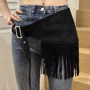 Cinturón Corsé para Mujer, Estilo Punk, con Flecos de Gamuza Sintética, para Usar en Capas, Accesorio de Moda - Product Image 1