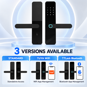 Serrure de porte intelligente Bluetooth Sinon TTLock avec empreinte digitale, clavier et contrôle par application, poignée électronique pour appartement et bureau (vente en gros) - Product Image 3