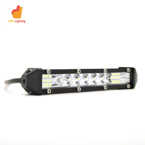 Barra de luz <span class=keywords><strong>LED</strong></span> todoterreno de alto rendimiento intermitente blanca + roja y azul Barra de luz <span class=keywords><strong>Led</strong></span> de aleación de aluminio de 12-36V para carreras todoterreno - Product Image 1