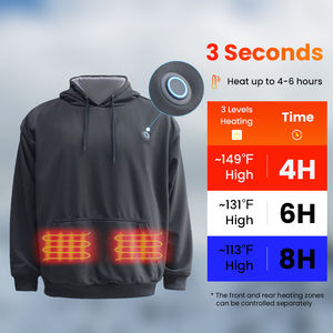 เสื้อฮู้ดผู้ชายแบบมีฮู้ดพร้อมระบบทำความร้อนด้วย USB สำหรับฤดูหนาว สวมใส่สบาย อุ่นสบาย เหมาะสำหรับกิจกรรมกลางแจ้ง - Product Image 2