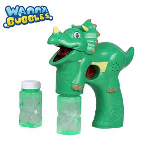 Gioco all'aperto Cartoon Animal Dinosaur Bubbles Gun Blower Toy Electric Bubble Shooter Toys vendita calda Summer Plastic Blister Card - Product Image 3