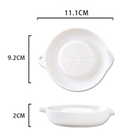 Râpes à légumes et fruits personnalisées de 4 pouces, en céramique blanche, pour citron, fromage, oignon, gingembre, ail, carotte, mini-râpes