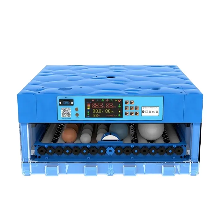 64 œufs Alimentation unique monocouche à usage domestique petite machine à couver le poulet couveuse et éclosoir automatique pour œufs de poule