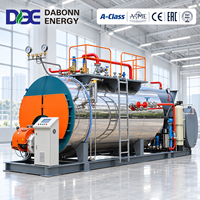 Chaudière à eau chaude industrielle au gaz 1,4-14 MW, horizontale, à tubes de fumée au gaz naturel, avec chauffage efficace et stable pour usine