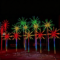 Bande lumineuse LED RGB IP65 étanche pour extérieur, avec minuterie, synchronisation musicale, couleurs de rêve, lumières de feux d'artifice pour jardin, paysage, mariage, Noël