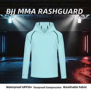 Rashguard de BJJ MMA para Niños, Manga Larga, Compresión, Transpirable, UPF50+, Impermeable, Spandex Antidesgarro para Grappling y Sparring sin Gi - Product Image 2