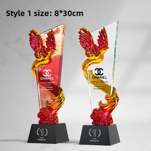 Trofeo in Resina Colorata con Cristalli, Medaglia per Premi Annuali, Trofei in Metallo Autorizzati per Aziende di Danza e Basket - Product Image 4