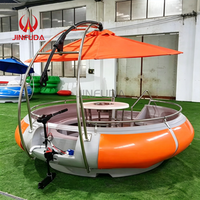 Équipement de jeux aquatiques, bateau donut électrique avec barbecue pour la vente