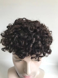 วิกผมหยิกสำหรับผู้<span class=keywords><strong>ชาย</strong></span>วิก<span class=keywords><strong>ผม</strong></span>คนอินเดีย - Product Image 3