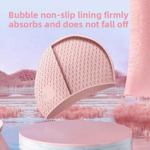 <span class=keywords><strong>Bonnet</strong></span> <span class=keywords><strong>de</strong></span> <span class=keywords><strong>bain</strong></span> en silicone imprimé sur mesure avec dôme amusant et logo long, vente en gros, accessoire <span class=keywords><strong>de</strong></span> natation amusant pour la baignade en eau vive - Product Image 4