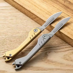 Utility knife, folding keychain knife, detachable sharp blade, mini portable delivery knife, paper cutter - Product Image 2