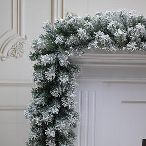 क्रिसमस ट्री फ्लेकिंग 2.7 मीटर स्नोफ्लेक पुष्पचक्र यूरोपीय शैली मॉल होटल विंडो दृश्य सजावट - Product Image 4