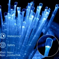 Lampe de toit 16W à fibre optique pour voiture Kit de toit à LED RGBW pour plafond intérieur avec commande vocale en aluminium