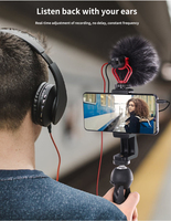 Caméra vidéo Micro Avec Choc Rycote Lyre S'appliquent À TIKtok Vloguer Youtube Smartphone Caméra Micro