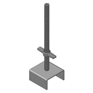 Swivel Adjustable Steel Scaffolding Shoring Hollow Solid Screw U Head Jack Base - Product Image 1