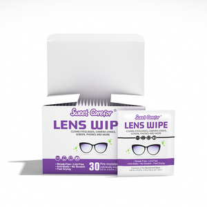 Lingettes de nettoyage pour lentilles pour éliminer les empreintes digitales et les taches, protéger les lunettes, lingettes emballées individuellement - Product Image 5