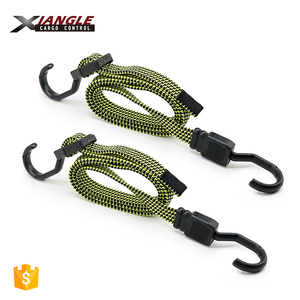 2pk 18mm Flat Adjustable Length Rubber Luggage Rope <strong>Bungee</strong> <strong>Cords</strong> with Hooks <strong>Bungee</strong> - Product Image 5