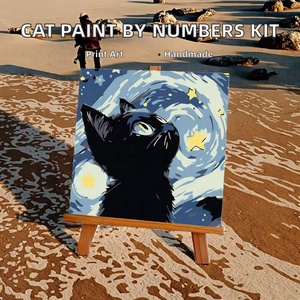 Kit de Pintura por Números en Lienzo Moderno 2025 para Niños, Pintura de Paisaje Enmarcada, Manualidades de Arte Numeradas DIY - Product Image 2