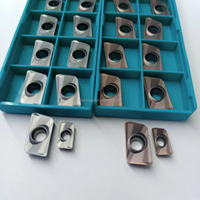 Inserto de Fresado de Carburo de Tungsteno de Alta Calidad, Pulido Fino, con Recubrimiento de Carburo, Resistente al Desgaste, Dureza 45, Apmt1135pder