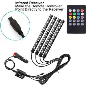 Bande lumineuse usb à 36LED sans fil, éclairage d'<span class=keywords><strong>ambiance</strong></span>, lecteur de musique, fonction active, pour voiture - Product Image 1