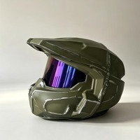 Ensemble de casque de costume d'Halloween en EVA pour adulte, personnage commandant, adapté aux jeux de rôle