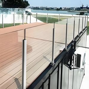 Barandillas de seguridad de aluminio de diseño moderno Hardware Abrazadera de canal en U sin marco de metal de aluminio para <span class=keywords><strong>barandilla</strong></span> de vidrio - Product Image 3