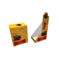 Boîte d'affichage en carton pour en-cas pop imprimés en couleur, boîte d'affichage en papier personnalisée pour les bars, échantillons gratuits, boîte à chocolat