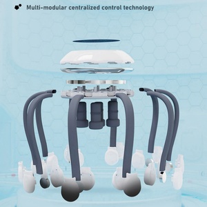 Masajeador de cabeza inteligente al por mayor 14 cabezales de masaje modo de vibración 5 niveles de intensidad sincronización de 15 minutos ayuda a reducir la ansiedad mejorar - Product Image 5