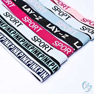 Premium Jacquard Elastic Band Custom Logo Nylon Imprint Design for Underwear Waistband Factory Custom Logo Jacquard Elastic Band - Product Image 3