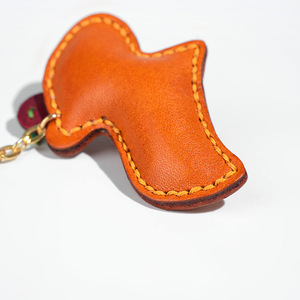 Lindo Llavero de Coche de Cuero Genuino con Diseño de Capibara de Dibujos Animados, Colgante Adorable de Cobaya para Bolso, Lindo Capibara - Product Image 2