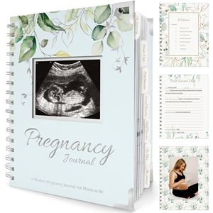 Pregnancy Diary <b>Planner</b> Leather Cover Spiral Perfect <b>Day</b> Mom Art Durable High Quality Paper with Your Own Design A3 - Product Image 1
