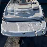 Plateforme de bain et tapis de cockpit pour bateau 2007 Crownline 230 LS, en mousse EVA imitation teck, style SeaDek MarineMat, auto-adhésif
