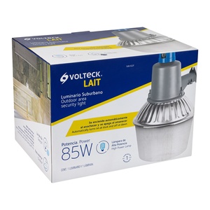 SUB-822F Volteck 85W 6500K luce di sicurezza fluorescente Suburbano Metallico con fotocellula - Product Image 1