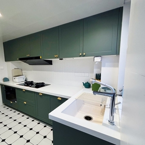 Кухонный шкаф <span class=keywords><strong>Rich</strong></span> Green с комбинированным хранением в ящиках и на дверцах: универсальные возможности организации пространства для ежедневного использования на кухне - Product Image 4