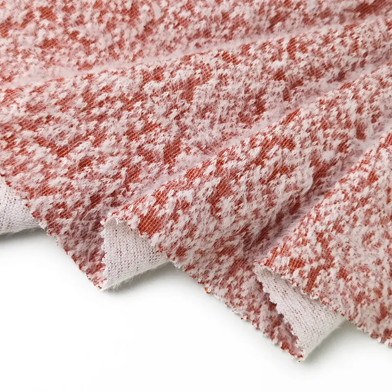 Fabric Garment Tela Knit 100%polyester Fleece Sleepwear Jacquard Plain Dyed Pd Winter Mink Faux Fur Velvet Sofa Stretch Fabric