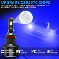 Ampoule de phare LED bleue super lumineuse 50W 12V, ampoule de voiture, faisceau haut et bas, H1 H4 H7 9012 880 H11, phares LED 9005 9006
