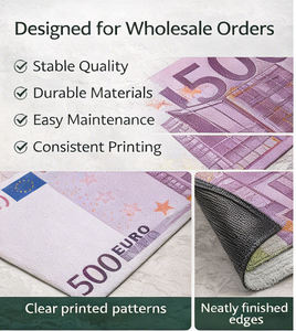 Alfombra de Baño Antideslizante de Diatomita, Ecológica, de Secado Rápido, Súper Absorbente, Diseño Novedoso con Dólares, Estilo Europeo, Personalizable para Hogar y Hotel - Product Image 2