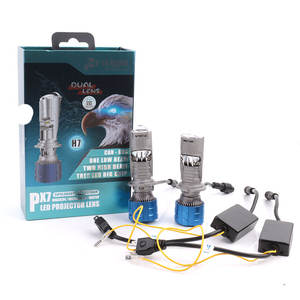 Mise à niveau de l'objectif du projecteur Bi Led H4 Mini phare à LED 150W 15000LM 6500K <span class=keywords><strong>Super</strong></span> Bright High Low Beam Led Lens - Product Image 1